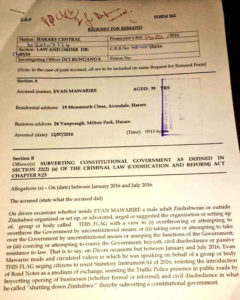 State changes the charge against Mawarire to “subverting a constitutional government” from earlier charge / Phot Credit: NewsDay