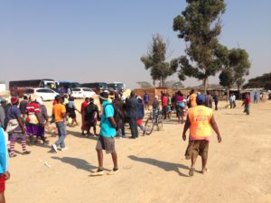 VISET Members besiege Harare City Council Offices at Mbudzi Roundabout, 25 July 2016 / Photo Credit: VISET