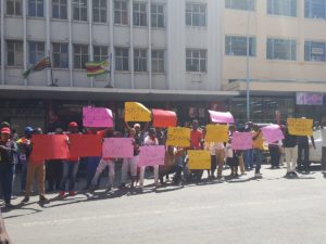 Scenes from the demonstration against police brutality. / Photo Credit: @HealZim