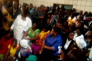 Joice Mujuru was among those who attended Mahiya's court appearance 1 August 2016 / Photo Credit: NewsDay